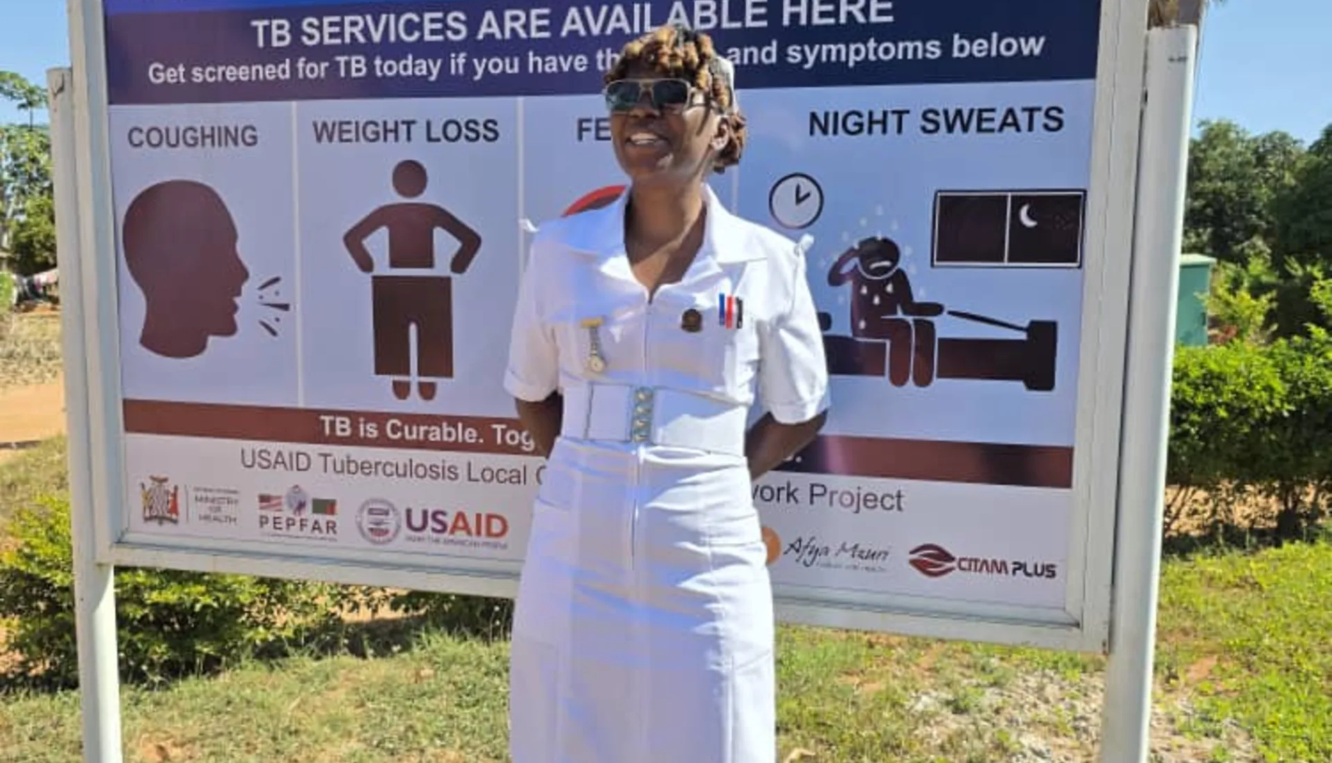 Kabwe says she loves her work as it involves giving back to her community.